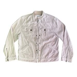 Jones New York Sport Jacket Womens Medium White Corduroy Button Front Classic